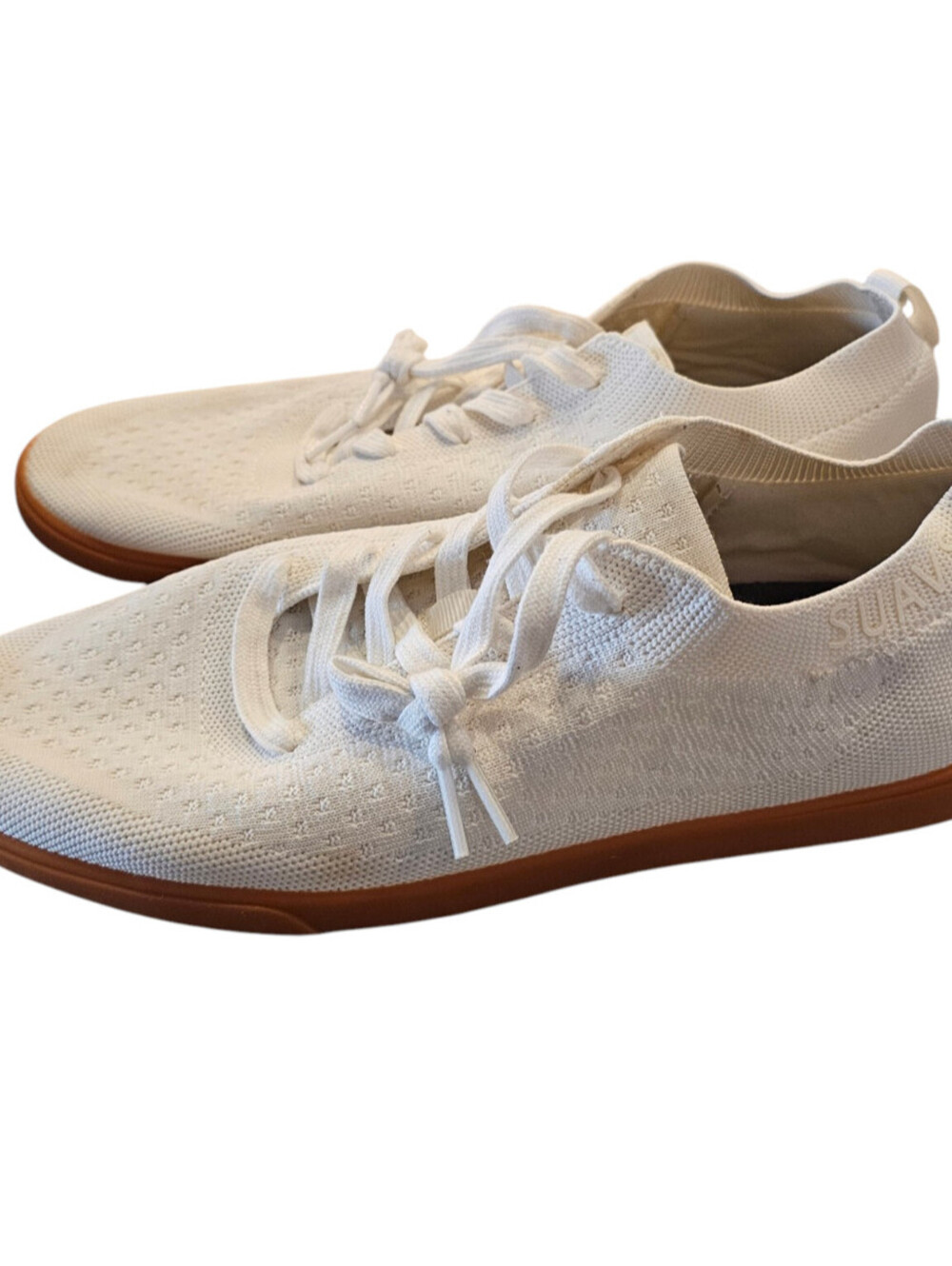 Suavs The Zilker Gum Lace Up Knitted Men's Sneaker Shoes US 12 Marshmallow